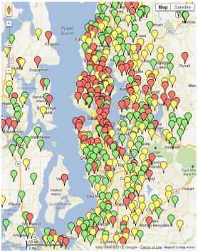 Seattle Immunization Map by School